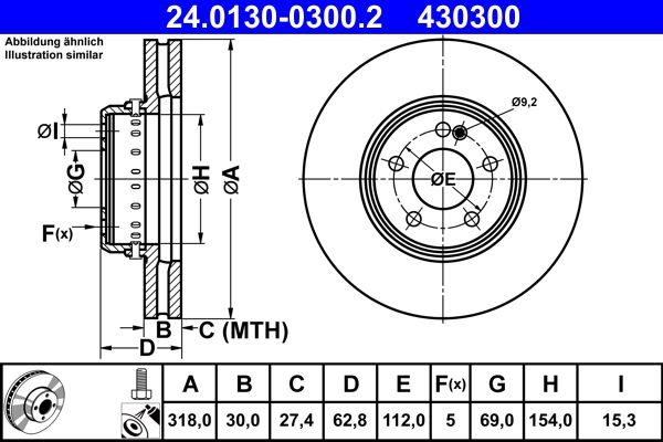 ATE 24.0130-0300.2 Brake...