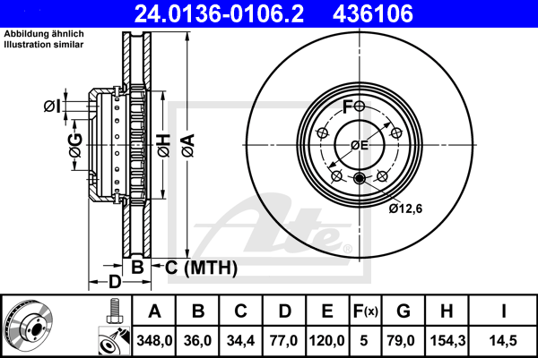 ATE 24.0136-0106.2 Discofreno