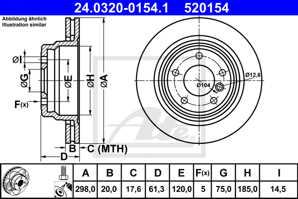 ATE 24.0320-0154.1 Brzdový...