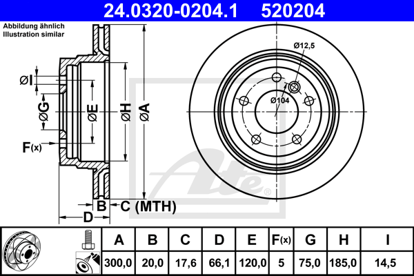 ATE 24.0320-0204.1 Brzdový...