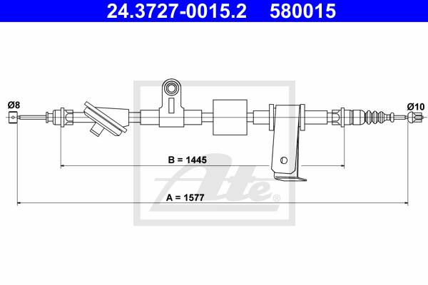 ATE 24.3727-0015.2 Seilzug,...