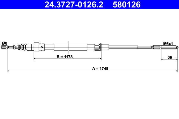 ATE 24.3727-0126.2 Cable...