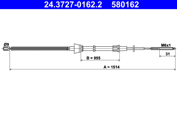 ATE 24.3727-0162.2 Cablu,...