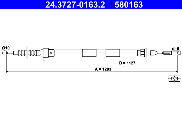 ATE 24.3727-0163.2 Cablu,...