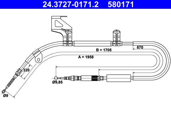 ATE 24.3727-0171.2 Cable...