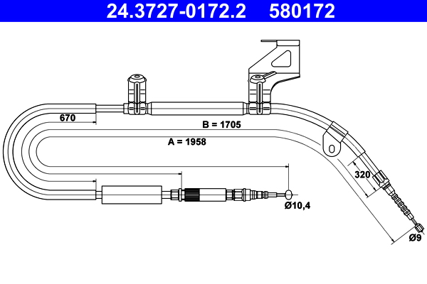 ATE 24.3727-0172.2 Cable...