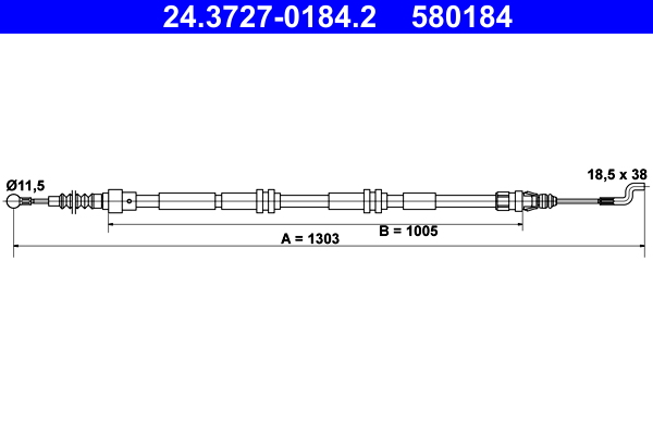 ATE 24.3727-0184.2 Cablu,...