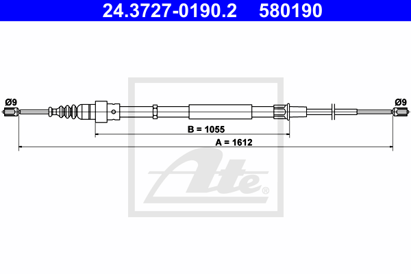 ATE 24.3727-0190.2 Seilzug,...