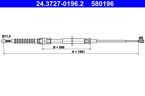 ATE 24.3727-0196.2 Cablu,...