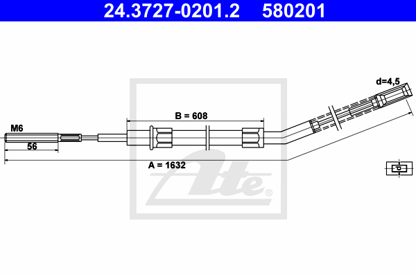 ATE 24.3727-0201.2 Seilzug,...