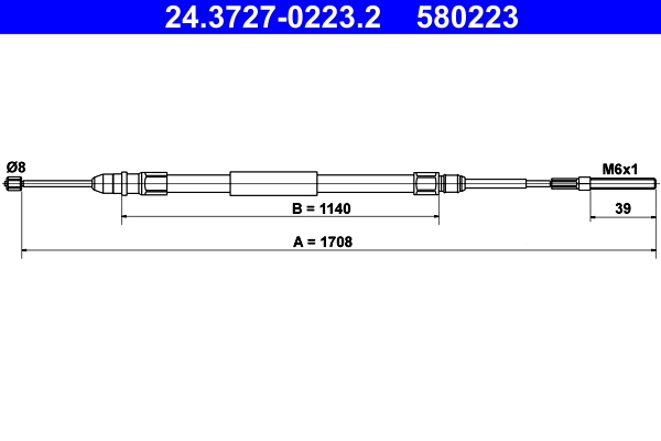 ATE 24.3727-0223.2 Cablu,...