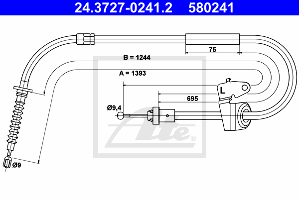 ATE 24.3727-0241.2 huzal,...