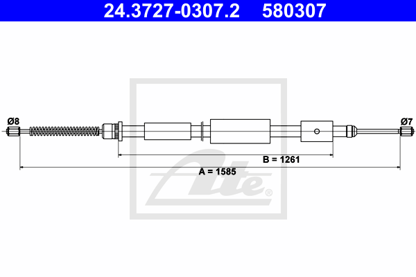 ATE 24.3727-0307.2 Seilzug,...