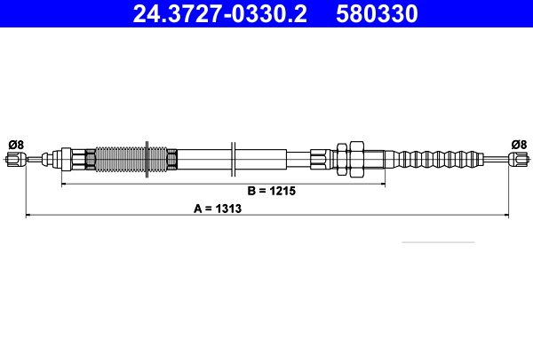 ATE 24.3727-0330.2 Seilzug, Feststellbremse