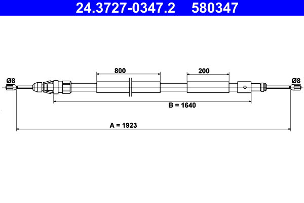 ATE 24.3727-0347.2 Seilzug, Feststellbremse