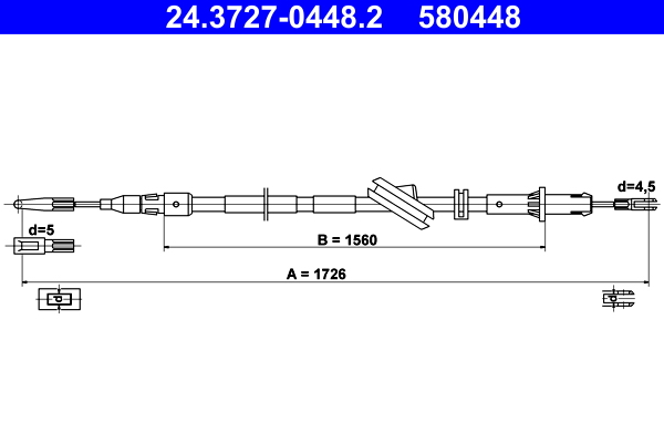 ATE 24.3727-0448.2 Cablu,...