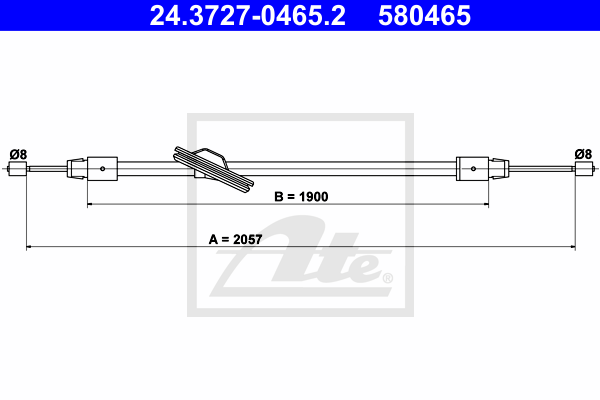 ATE 24.3727-0465.2 Seilzug,...