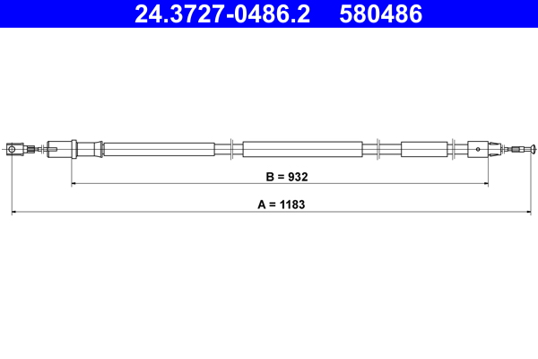 ATE 24.3727-0486.2 Tirette...