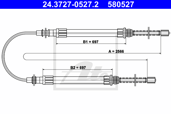 ATE 24.3727-0527.2 Seilzug,...