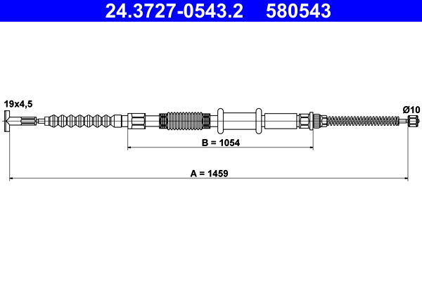 ATE 24.3727-0543.2 Seilzug, Feststellbremse