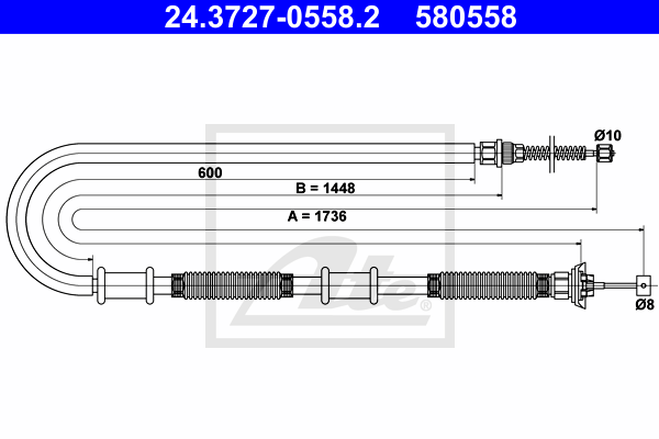 ATE 24.3727-0558.2 Seilzug,...