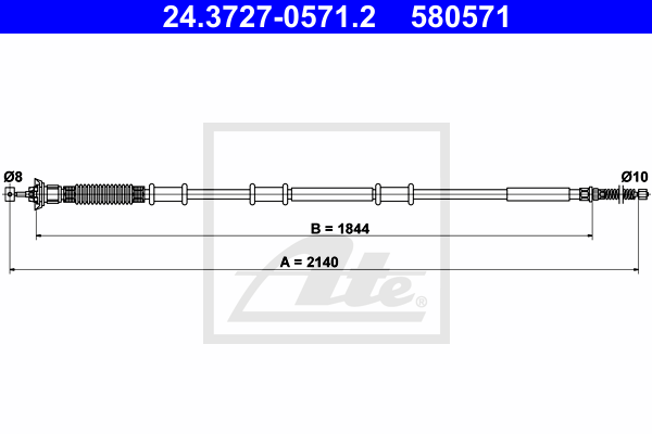 ATE 24.3727-0571.2 Seilzug,...