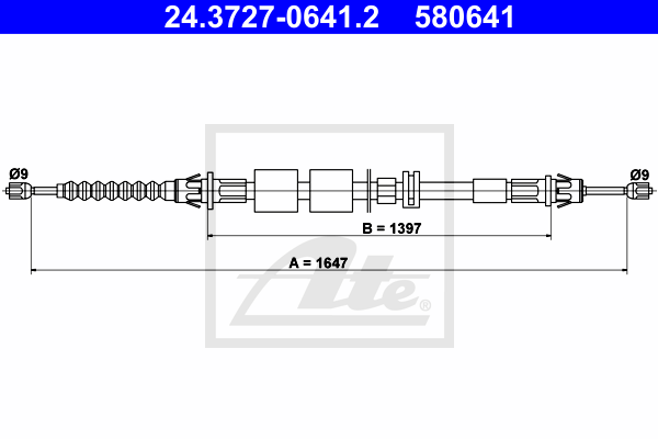 ATE 24.3727-0641.2 Seilzug,...