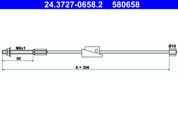 ATE 24.3727-0658.2 Seilzug, Feststellbremse