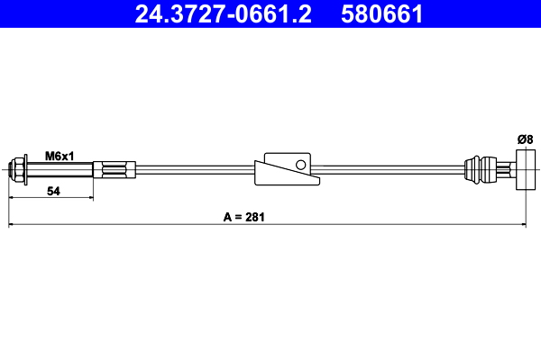 ATE 24.3727-0661.2 Seilzug, Feststellbremse