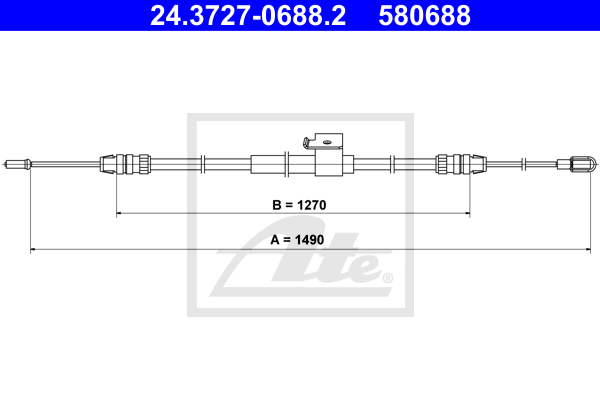 ATE 24.3727-0688.2 huzal,...