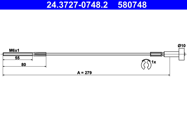 ATE 24.3727-0748.2 Cablu,...