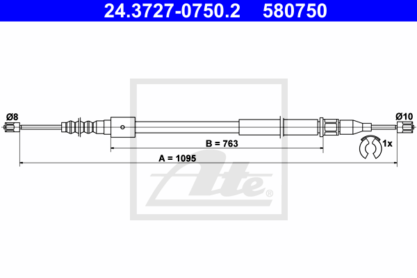 ATE 24.3727-0750.2 Seilzug,...