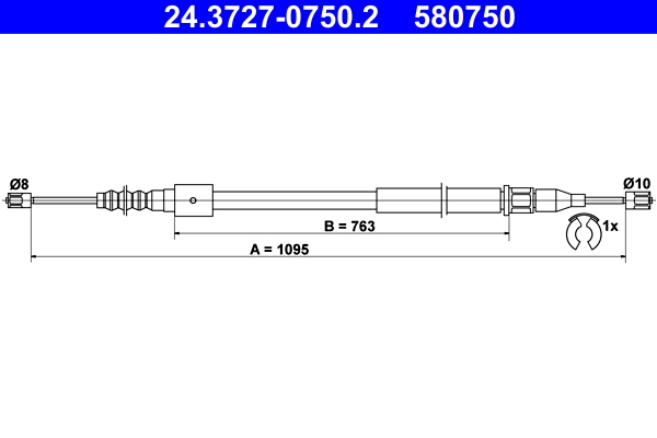 ATE 24.3727-0750.2 Cablu,...