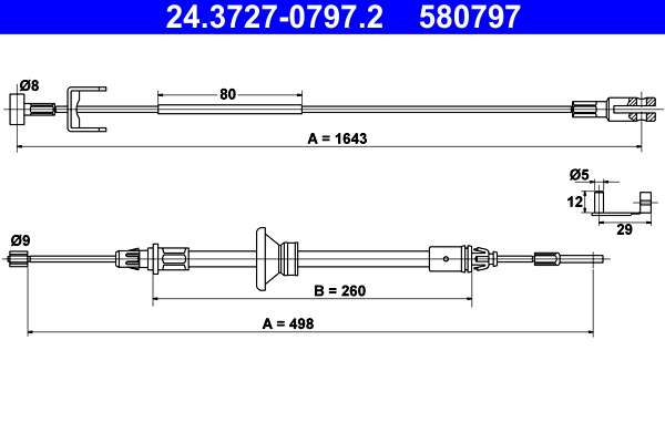 ATE 24.3727-0797.2 Cablu,...