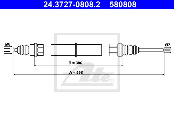 ATE 24.3727-0808.2 Seilzug,...