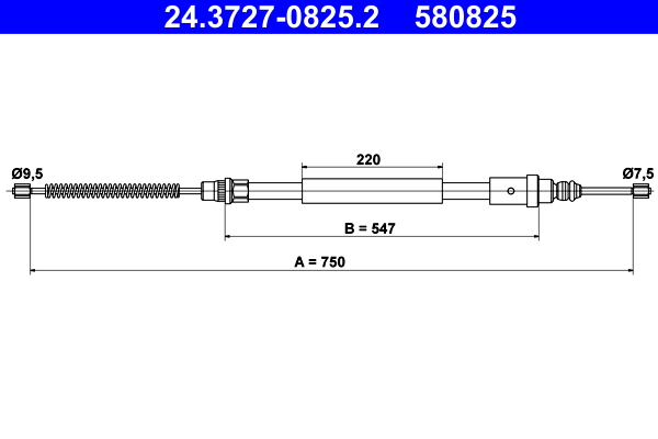 ATE 24.3727-0825.2 Cable...
