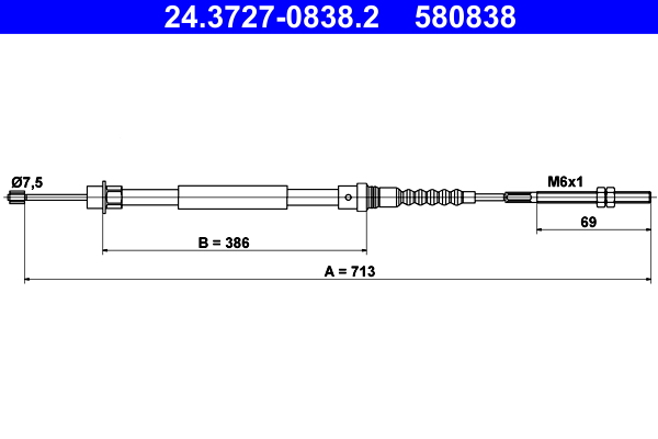 ATE 24.3727-0838.2 Cable...