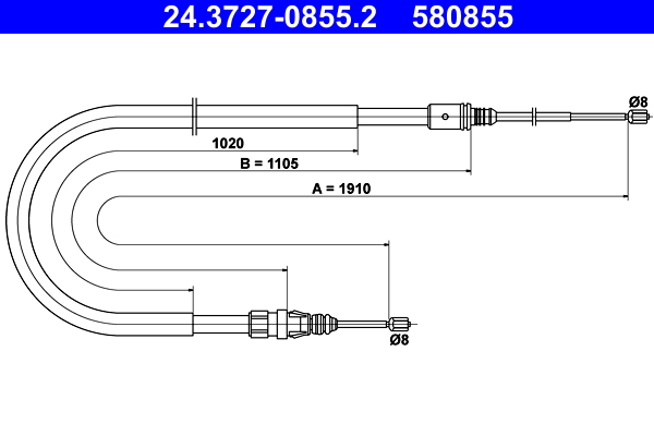 ATE 24.3727-0855.2 Cable...