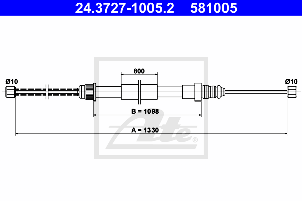 ATE 24.3727-1005.2 Seilzug,...