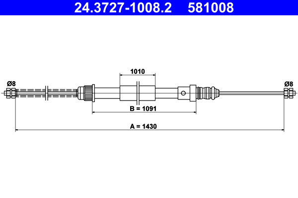 ATE 24.3727-1008.2 Seilzug, Feststellbremse