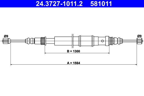 ATE 24.3727-1011.2 Seilzug, Feststellbremse
