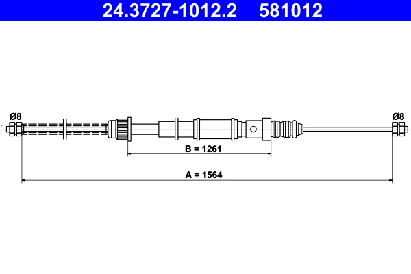 ATE 24.3727-1012.2 Seilzug, Feststellbremse