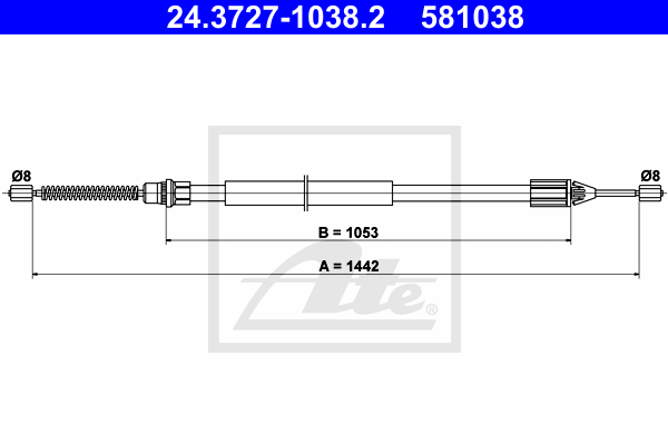 ATE 24.3727-1038.2 Seilzug,...