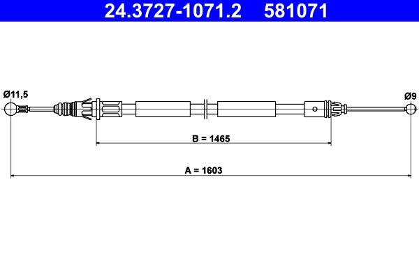 ATE 24.3727-1071.2 Cablu,...