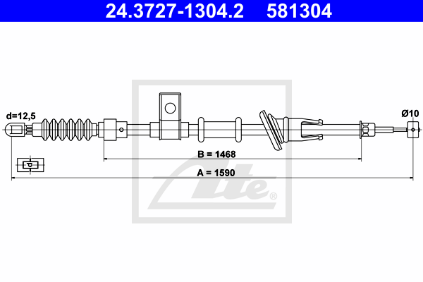 ATE 24.3727-1304.2 Seilzug,...