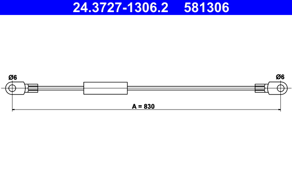 ATE 24.3727-1306.2 Seilzug, Feststellbremse