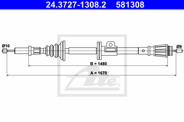 ATE 24.3727-1308.2 huzal,...