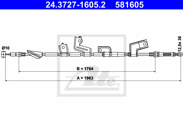 ATE 24.3727-1605.2 Seilzug,...