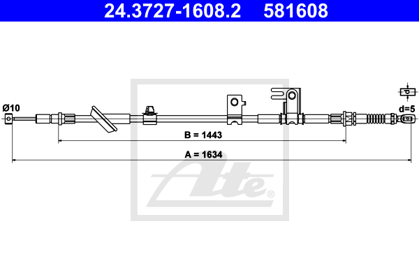 ATE 24.3727-1608.2 Seilzug,...