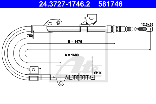 ATE 24.3727-1746.2 Seilzug,...